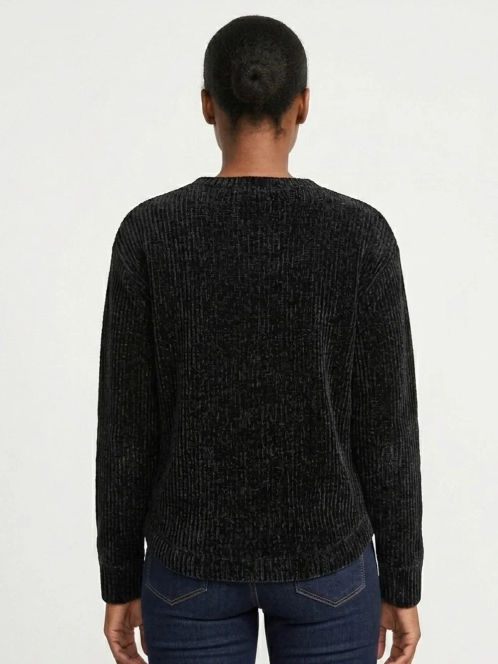 Zenana Outfitters,  Black Crewneck Sweater - L_2